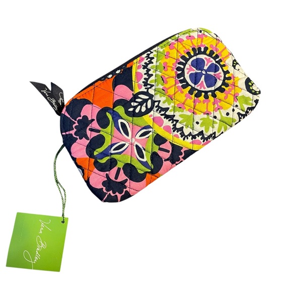 Vera Bradley Double Zip Cosmetic Bag Rio NWT Zip Pockets - Picture 2 of 4